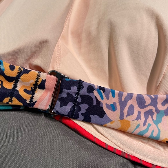 NWOT Athleta Maldives Printed Bikini Top in Bora Bora Multicolor Sz 40 B/C - Picture 6 of 12